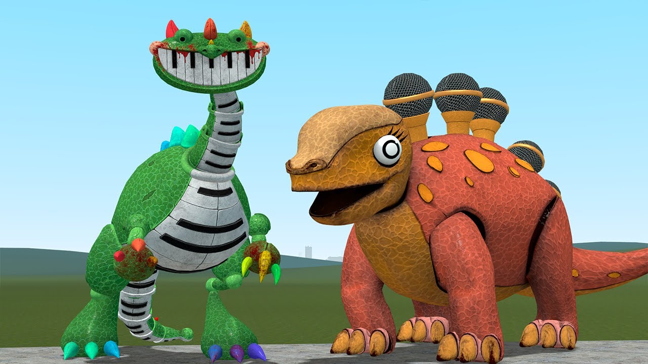 I FOUND STEGOPHONE DINO TOY FROM PIANOSAURUS FAMILY POPPY PLAYTIME 4 In Garry's Mod