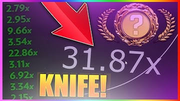 CSGO CRASH BETTING - From Nothing To A Knife! EZ PROFIT! Crazy Multipliers CSGOCrash Winning A Knife