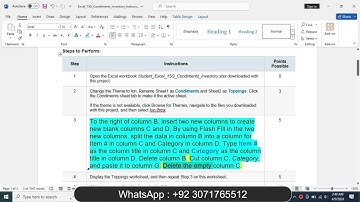 Excel 15G Condiments Inventory|Excel_15G_Condiments_Inventory|excel_15g_condiments inventory
