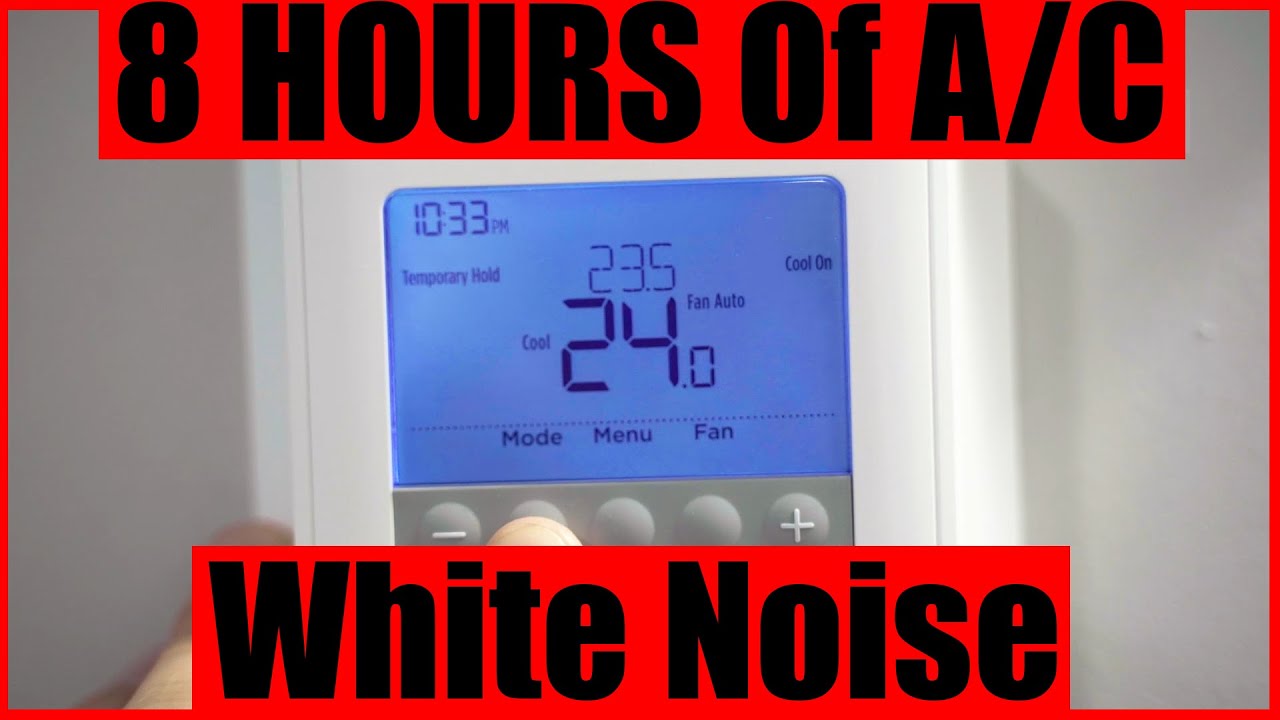 SLEEP AID 8 Hours of Central Air Conditioning White Noise BLACK
