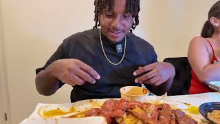 SPICY Seafood Boil Mukbang 🦞🦀 ASMR