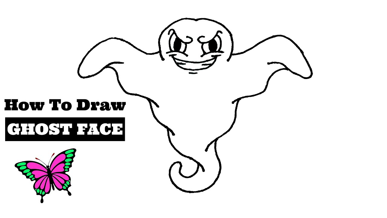 How to Draw Ghost Face | Scream Ghostface Drawing 