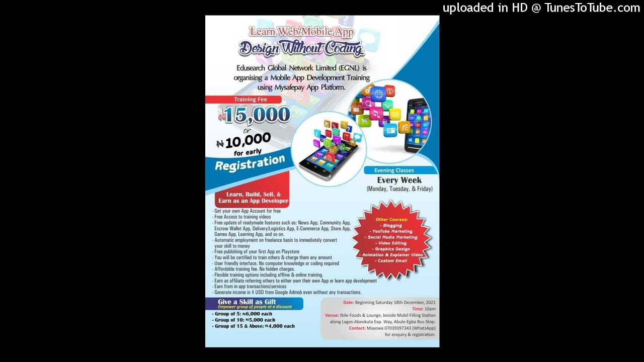 App Development Training Interview with Mobolorunduro on Jordan 105.5FM