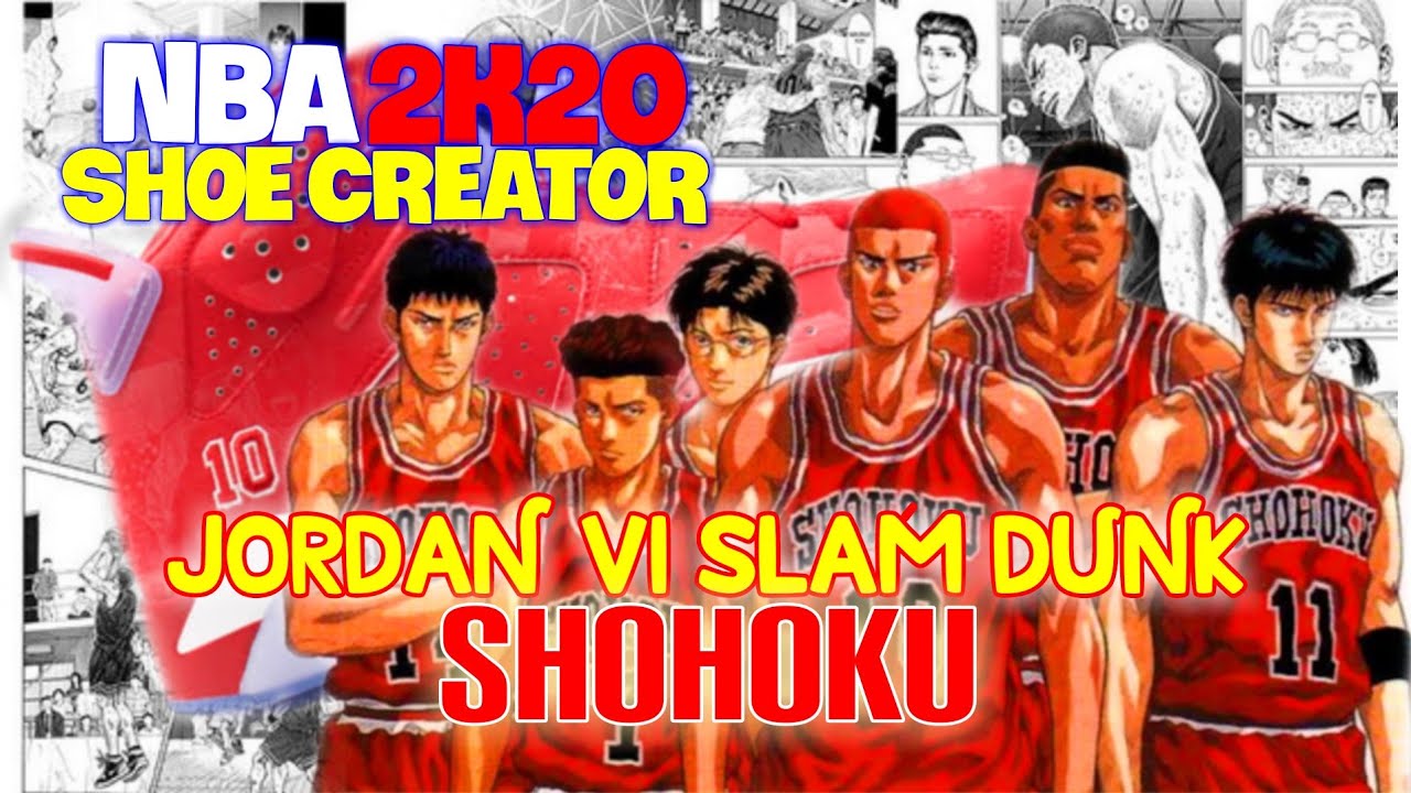 NBA 2K20 Shoe Creator JORDAN 6 SLAM DUNK SHOHOKU HANAMICHI SAKURAGI / NBA  Shoe Creator - YouTube