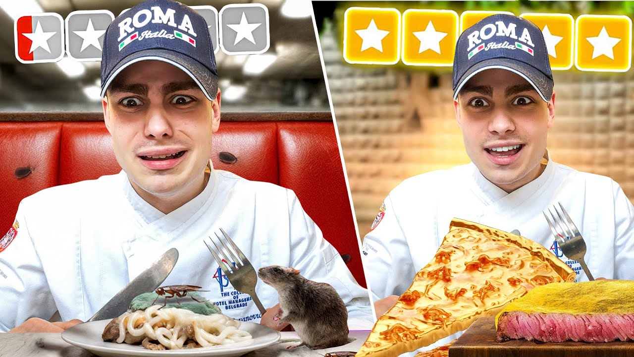NAJGORE ocenjen Restoran VS NAJBOLJI Restoran u RIMU.. *ispovracao se*