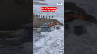 Workers rescued after a portion of the #SantaCruz Wharf collapsed Monday afternoon, officials said.