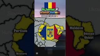 My concept of greater Romania #flag #europe #geographythroughmaps #map