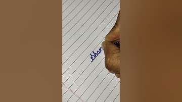 Shanza name in cursive writing #viral #trending #shorts