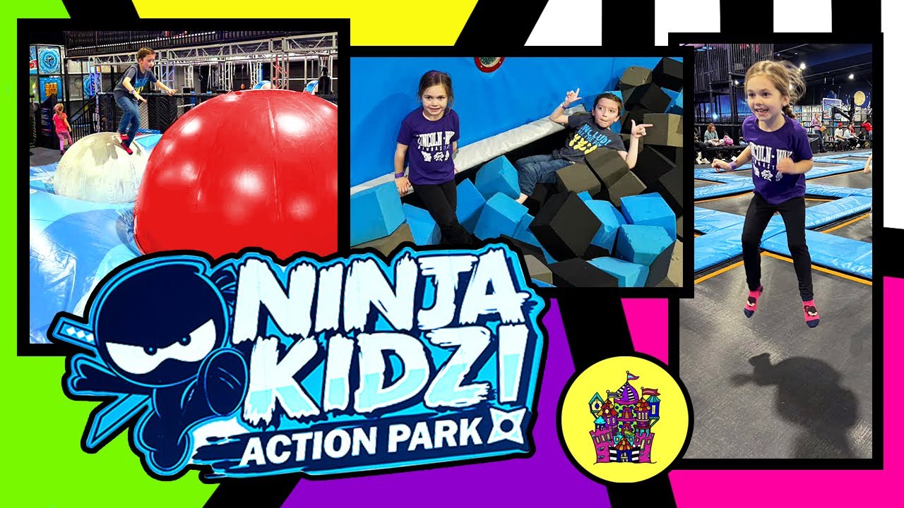 Let's Play | Ninja Kidz Trampoline Park Adventure! | Jump, Flip