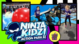 Let's Play | Ninja Kidz Trampoline Park Adventure! | Jump, Flip