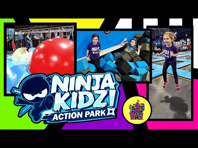 Let's Play | Ninja Kidz Trampoline Park Adventure! | Jump, Flip