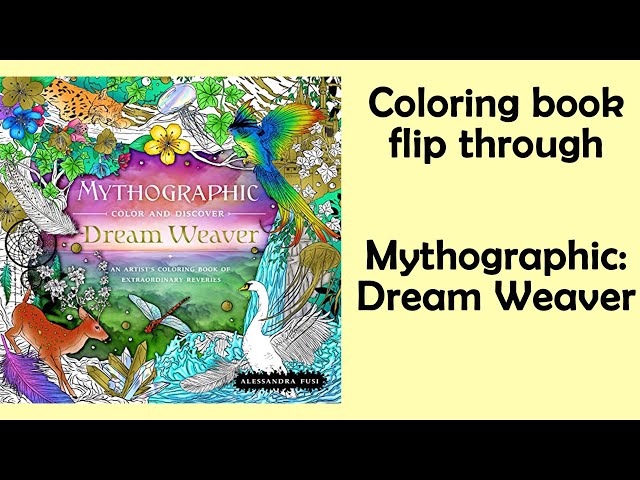 Mythographic Color and Discover & Beautiful Vintage Adult Coloring books