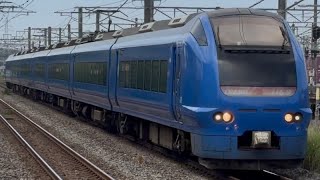 【高画質】E653系U106編成瑠璃色が東新潟駅2番線を高速通過するシーン　2026.7.20