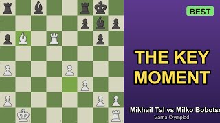Mikhail Tal Sacrifice Crushing Bobotsov At The Olympiad 