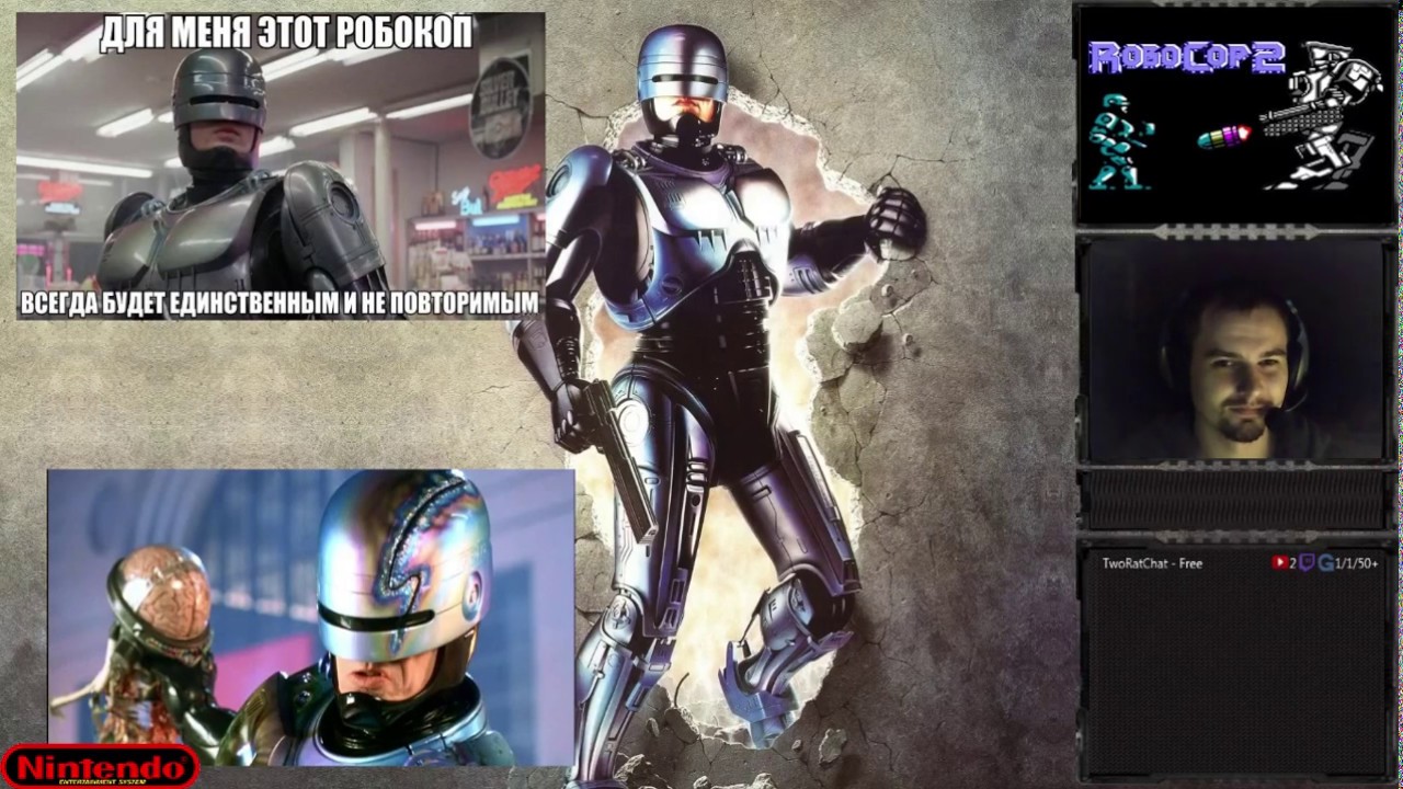 Робокоп 2 | RoboCop 2 прохождение 100% | Игра на (Dendy, Nes, Famicom, 8 bit) 1991. Live cтрим [RUS]