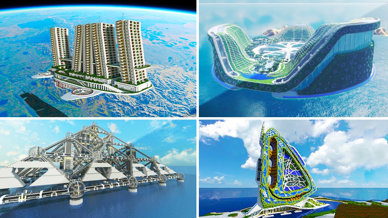 5 INSANE Futuristic Maps In Minecraft! YouTube