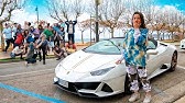 Picking up MY SISTER from her school in a LAMBO! - YouTube