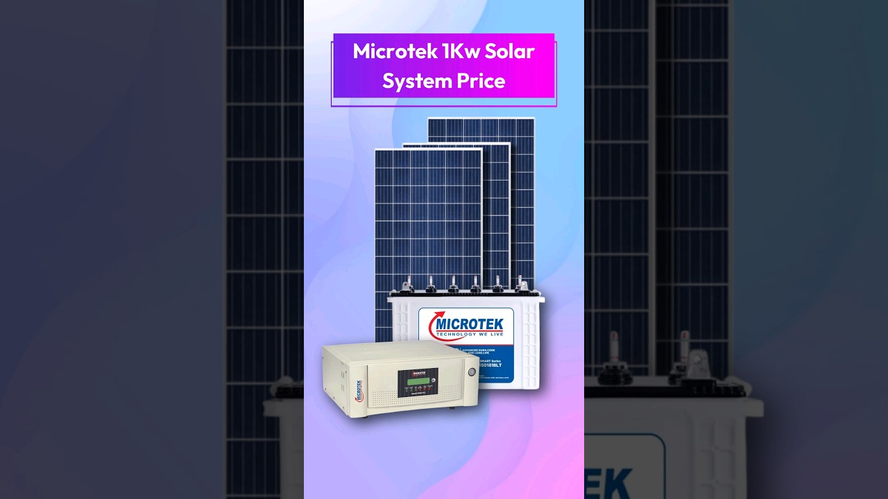 Microtek 1kw solar system price in india | 1 kilowatt solar panel price | 1 kw solar panels for home