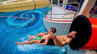 Crazy Deep Dive Water Slide At Tikibad Duinrell Waterpark