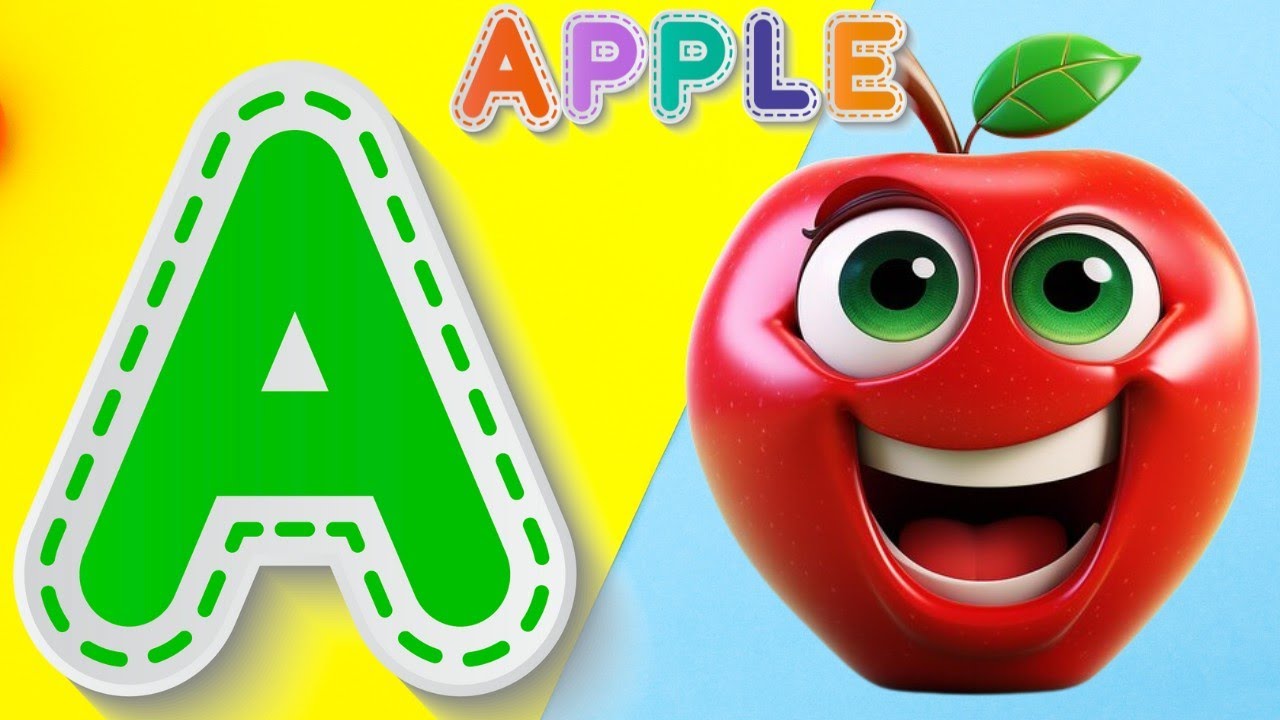 ABC song | a for apple | abc phonics song for toddlers | nursery rhymes ...