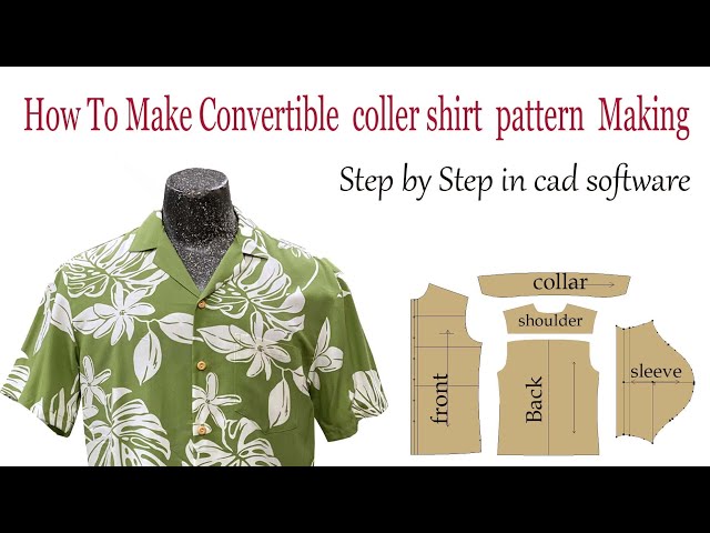 Men's Camp Collar Shirt Sewing Kit - Pattern - How to Sew Video Tutorials -  Fabric Bold Rosette Dark Blue – Jane Harbison Design
