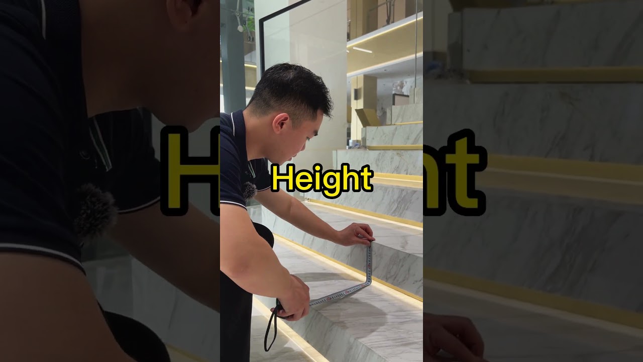 Want to buy marble but don't know how to measure the stairs dimensions? #shorts