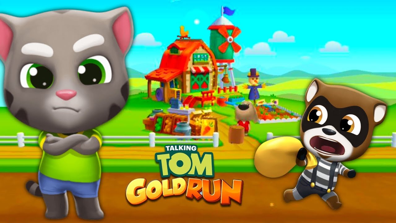Non Stop Talking Tom Gold Run Live Gameplay