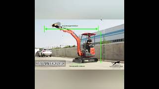 Latest research and development design for the Chinese Landward XT18U excavator