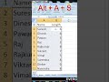 Sort command II Excel Trick & Tips #short #ytshorts #youtubeshorts #youtubevideo #viral