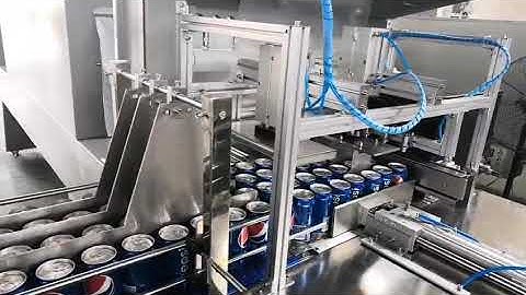 Carbonated Soft Drink CSD Aluminum Can Shrink Wrapping Machine with Cardboard
