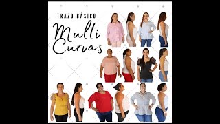 🔴Trazo Básico de Blusa Multi Curvas, CURSO❗❗❗