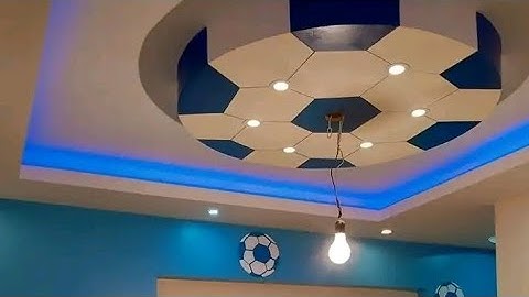 Draw football false ceiling design| Pop design