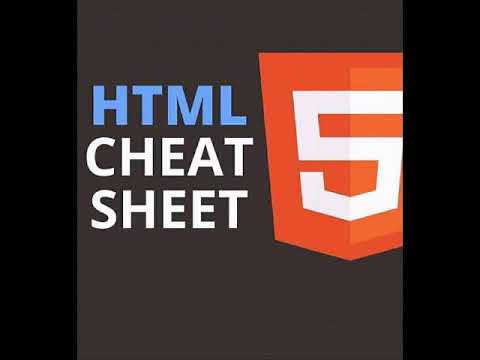 HTML CHEAT  SHEET  | watch it |