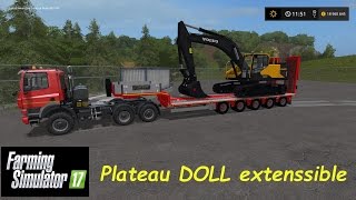 [FS17] Mod remorque plateau extenssible DOLL