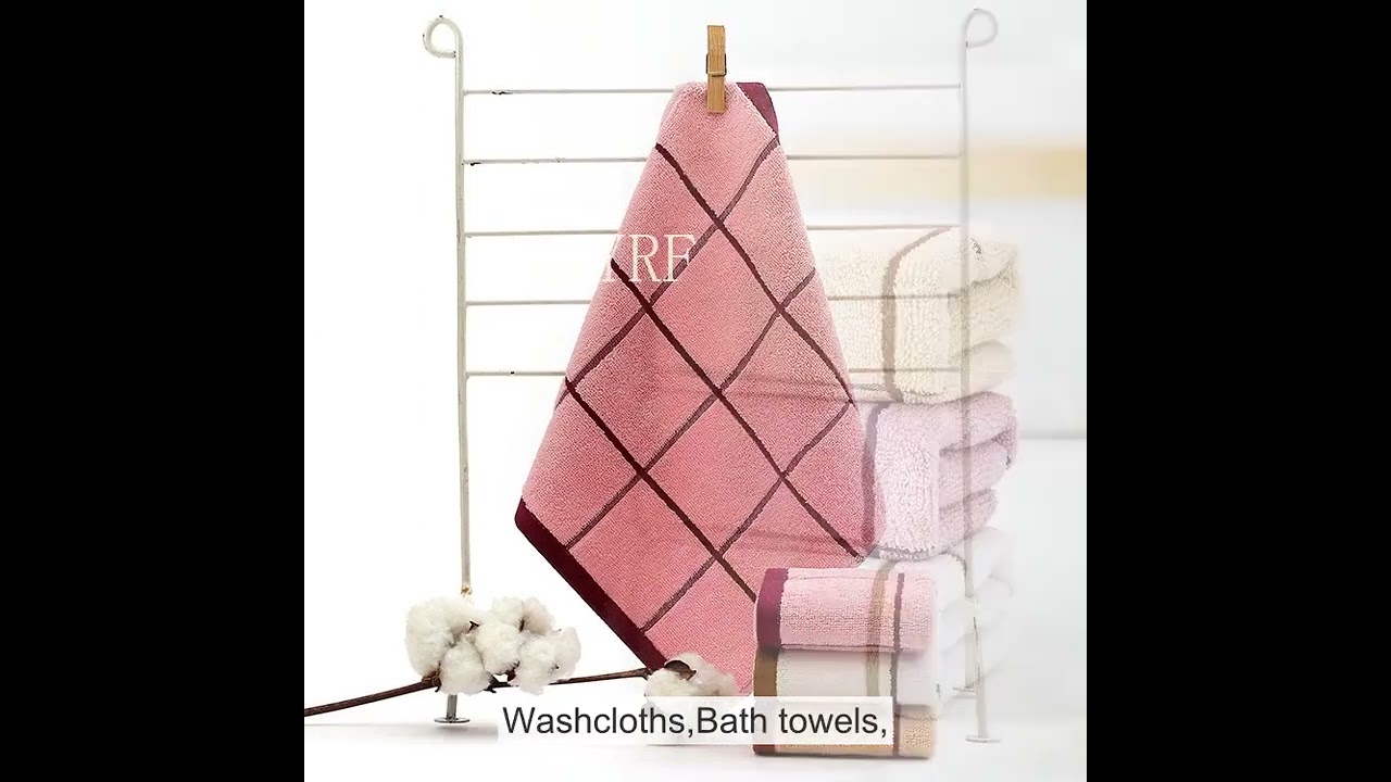 YRF-Hotel Grade Towels,Towels Bath 100% Cotton Home 70x140,Hotel Spa Towel,White Towel,Video