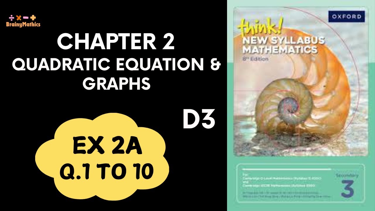 Exercise 2A Question 1 To 10 Oxford Think New Syllabus Mathematics 8th Exercise 2a question 1 to 10 oxford think new syllabus mathematics 8th