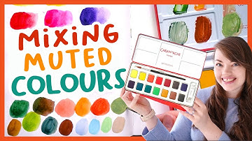 Colour Mixing with the Caran D’Ache Gouache Palette 🎨 Review & Paint With Me!