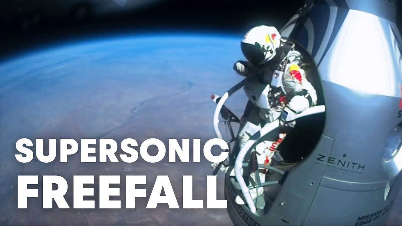 Record Breaking Space Jump – Free Fall faster than Speed of Sound – #Science