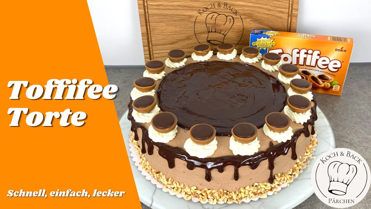 🎂Diese Toffifeetorte wirst du lieben😍 Toffifee Torten Rezept - Biskuitboden & Sahnecreme - Kuchen