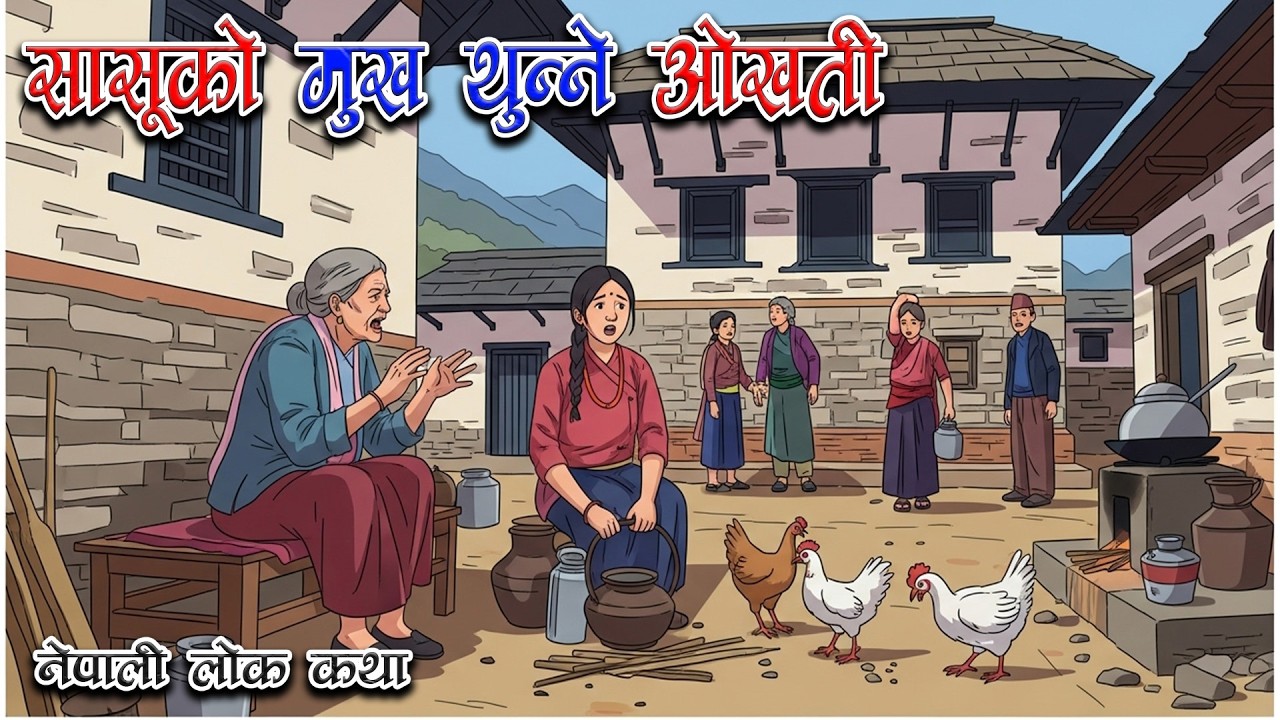 सासूको मुख थुन्ने ओखती | सानी बुहारीको चलाखी | Nepali Lok Katha: Sasu-Buhari Story | नेपाली लोककथा