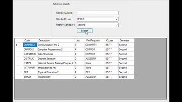 Advance Search Using C# and MySQL Database