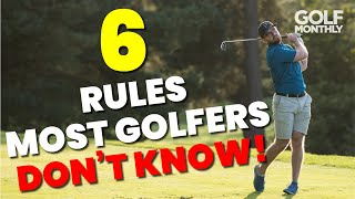 6 Rules Most Golfers Don't Know