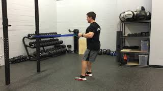 Standing Band Row - Back exercises