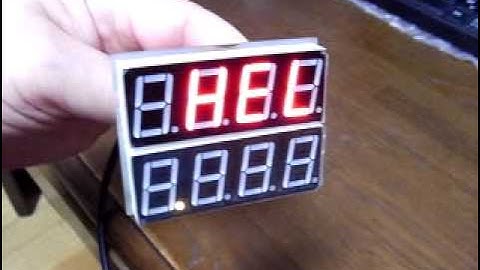 Dual 7 segment LED display