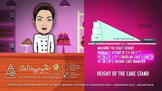 17 - Tutoriaux : Hauteur du gâteau. Cake Mapping Pro® APP Francés.