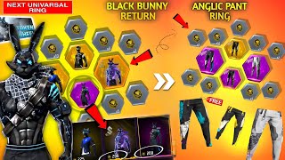 M1887💥 Black Bunny Bundle Return🥳🎉|Angelic Pants, ThunderBorn Bundle| Free Fire New Event| FF New...