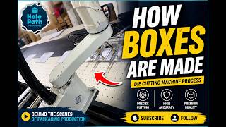 Inside Packaging Factory 🏭 | Box Cutting Process with Advanced Machine