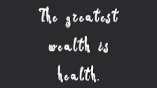 health is wealth : pep talk