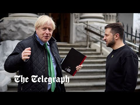 Boris johnson makes a surprise visit to ukraine to meet president zelensky