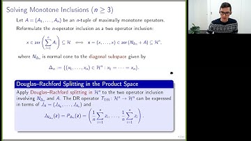 OWOS: Matthew Tam - "Resolvent Splitting with Minimal Lifting"